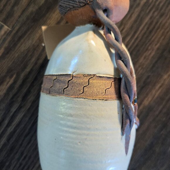 Vintage VAL KNIGHT Studio Handmade Pottery of Native American Girl NEW - Picture 7 of 12